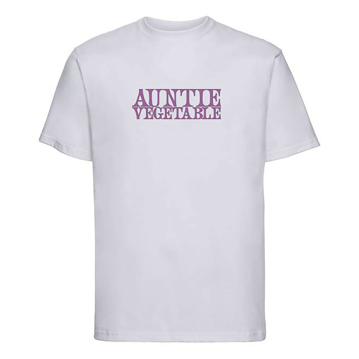 Auntie Vegetable Tees - PU/WH