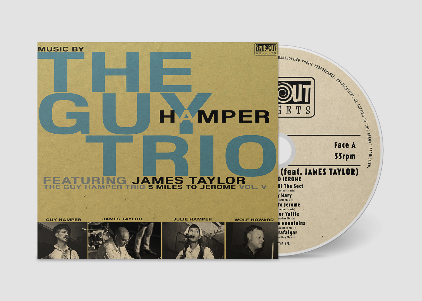 The Guy Hamper Trio (feat. James Taylor) - 5 Miles To Jerome (LP/CD)